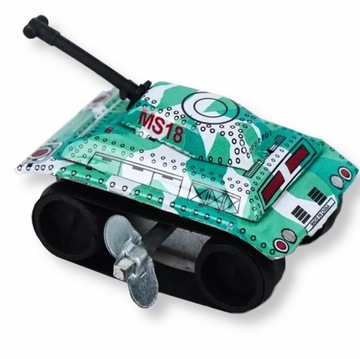 CZOŁG ZABAWKA NAKRĘCANY MODEL METALOWY NA KLUCZYK