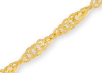 Złoty łańcuszek pełny singapur Próby 585 gr. 0.72 45 cm