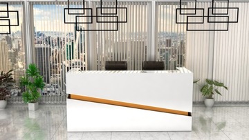 Рецепционная стойка R22 CORIAN 200x70см, с подсветкой