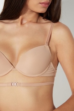 Tezenis INTIMISSIMI biustonosz WIELOFUNKCYJNY push-up beżowy TOKYO 1B 70B