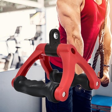 Two D Rowing Handle Cable Attachment Bearing 661lbs Pull Down Machine, Red
