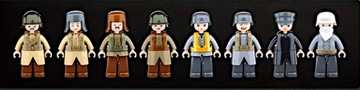 Кирпичи Битва на мосту Джип-ловушка Армейский БУНКЕР ПИСТОЛЕТ 2 шт. LEGO Оружие.