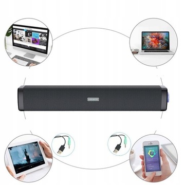 СТЕРЕО 3ВТ USB-СВЕТОДИОДНЫЙ ДИНАМИК ЗВУКОВОЙ БАР ДЛЯ КОМПЬЮТЕРА