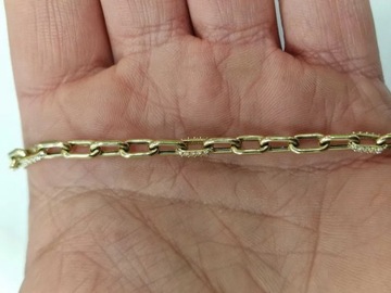 Złota bransoletka damska/ 585/ 4.44 gram/ 19cm/ od Verona