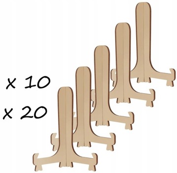 STOJAK Uchwyt PODSTAWKA NA TALERZE EKSPOZYTOR do WITRYNY RAMKI 13cm -10 SZT