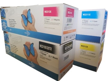 4x Wysokowydajny Toner do HP 207X, W2210X -11X HP M255, HP M282, M283 CHIP