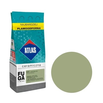 ATLAS Fuga ceramiczna 1-20mm 025 JASNOZIELONY 2kg