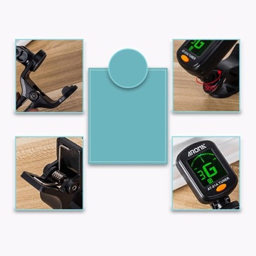 TUNER CHROMATYCZNY SKRZYPCE GITARA WIELOKROTNEGO ZASTOSOWANIA