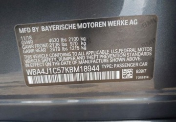 BMW Seria 4 F32-33-36 Coupe Facelifting 430i 252KM 2019 BMW Seria 4 Auta z USA - Zapytaj o wiecej ofert 2.0 Benzyna 252KM, zdjęcie 3