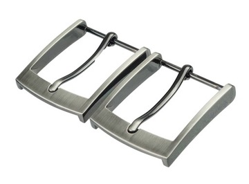 SPRZĄCZKA KLAMRA DO PASKA 4 CM SREBRNA ZESTAW 2 SZT