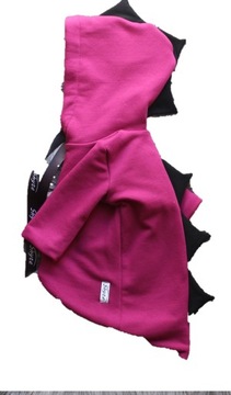 Bluza dino ocieplana amarant 92