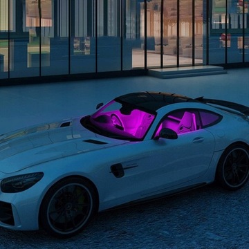 СВЕТОДИОДНАЯ ЛЕНТА для автомобиля RGB LEDs Гаджеты 4в1 Комплект: ЗАЖИГАЛКА + ПРИМЕНЕНИЕ