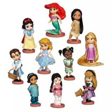 DISNEY Figurki ROSZPUNKA AURORA JASMINE ANIMARORS