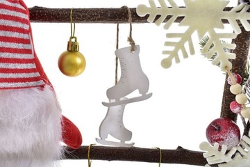 ДЕРЕВЯННАЯ ЛЕСТНИЦА ОРНАМЕНТ УКРАШЕНИЕ САНТА-СЛОН РОЖДЕСТВЕНСКИЙ СЛОН Боярышник ЕЛЕВАЯ КОМНАТА