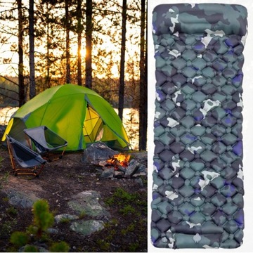 НАДУВНОЙ МАТРАС, КЕМПИНГОВОЕ СИДЕНЬЕ, ЗЕЛЕНЫЙ