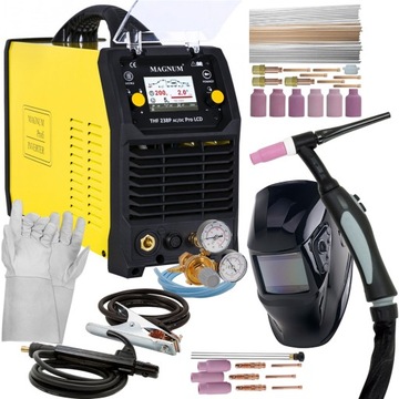 Spawarka Inwertorowa TIG AC DC MAGNUM 200 A Zestaw