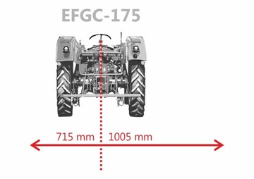 Цеповая косилка 175 см 1,7 м Jansen EFGC-175, Мульчер, Косилка