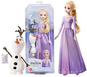 Disney Frozen Kraina lodu Lalka Elsa i Olaf – Arendelle Zestaw HLW67
