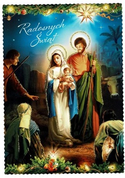 POCZTÓWKA KARTKA Boże Narodzenie ŚWIĘTA 1 SZTUKA