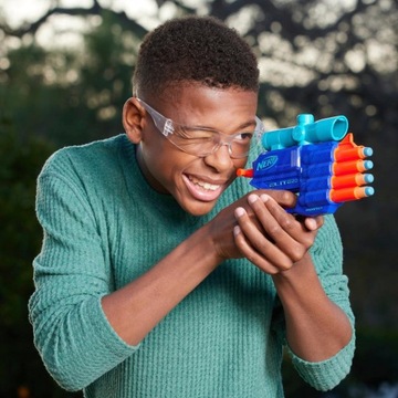 PISTOLET NERF ELITE 2.0 PROSPECT QS-4 WILD EDITION + TARCZA + 30 STRZAŁEK