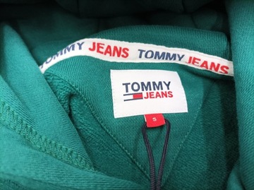 Tommy Jeans TJM SKATER TOMMY HOODIE, bluza męska, zielona, r.S