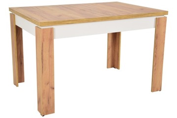 Stół C-4 czarny + DĄB CRAFT 80x120/160 rozkładany