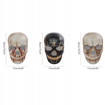 Скелетная защитная маска с подвижной челюстью