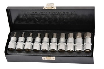 Zestaw imbus 1/2' H4-H19 nasadki HEX FR2062 FARYS