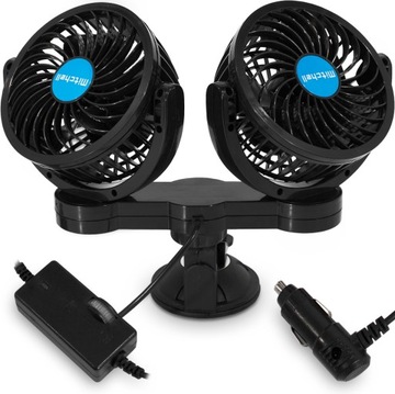 АВТОМОБИЛЬНЫЙ ВЕНТИЛЯТОР TURBO X2 ВРАЩАЮЩИЙСЯ ВЕНТИЛЯТОР 12 В ПРИСОСКА