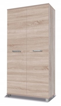 Szafa 2 drzwi 100cm z drążkiem dąb sonoma X2
