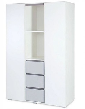 SZAFA TRZYSEGMENTOWA DALIA GREY KLUPŚ