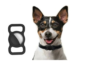 SILIKONOWE ETUI DO APPLE AIRTAG NA OBROŻĘ PIES KOT