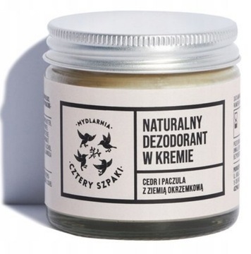 4 SZPAKI Dezodorant w kremie CEDR PACZULA 60ml