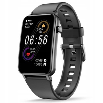 Smartwatch Zegarek Kwadratowa Tarcza czarny