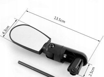LUSTERKO ROWEROWE DO ROWERU NA KIEROWNICĘ UNIWERSALNE WSTECZNE LEWE PRAWE