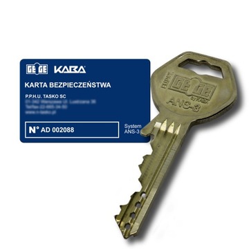 Dorobienie Klucza - dormakaba ANS-3 (GEGE)
