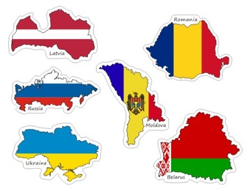 Naklejki Wlepy na Walizkę Moto Auto Europa F