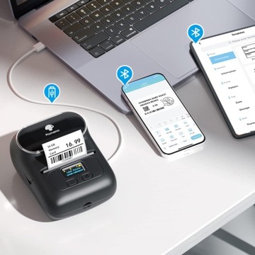 Термопринтер этикеток Phomemo M110 с Bluetooth, Android IOS