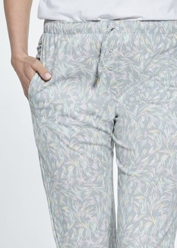 Spodnie piżamowe Cornette 690/37 S-2XL damskie XXL szary jasny