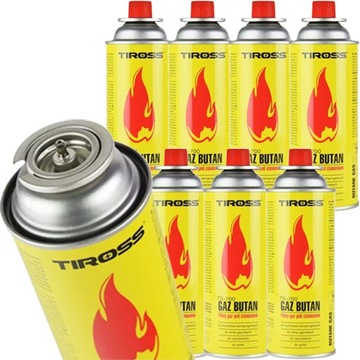 8x GAZ KARTUSZ NABÓJ DO KUCHENKI GAZOWEJ 400 ML