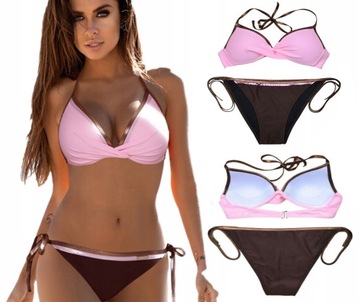 SEKSOWNE BIKINI MODNY STRÓJ KĄPIELOWY DAMSKI DWUCZĘŚCIOWY KOSTIUM M