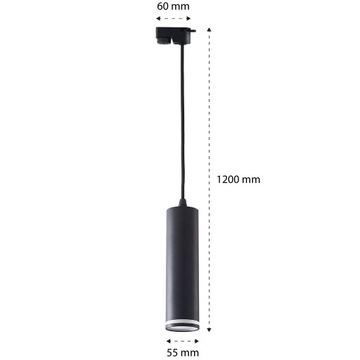НАБОР 4x СВЕТОДИОДНЫЕ ЛАМПЫ ОТРАЖАТЕЛЬ GU10 ШИННЫЙ КАБЕЛЬ 2М