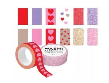 ЛЕНТА ДЕКОРАТИВНАЯ WASHI HEARTS 15мм 5М WZ 16 INTER