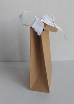 Подарочный пакет «Спасибо» для причастия, свадьба, крещение, 12/7/4 см, лента IHS