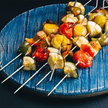 Шашлык, металлический шампур для гриля