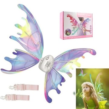 ELECTRIC FAIRY WINGS ELEKTRYCZNE SKRZYDŁA WRÓŻKI Z DIODAMI LED NA HALLOWEEN