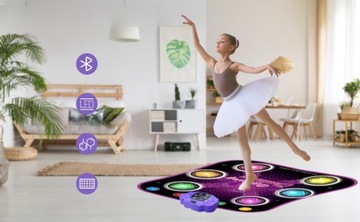 ТАНЦЕВАЛЬНЫЙ КОВР ДЛЯ ДЕТЕЙ ТАНЦЕВАЛЬНЫЙ КОВРИК МУЗЫКАЛЬНЫЙ КОВРИК С BLUETOOTH ИГРУШКОЙ