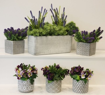 Крышка для цветочного горшка серого цвета из бетона Polnix Etno цилиндр 14 см