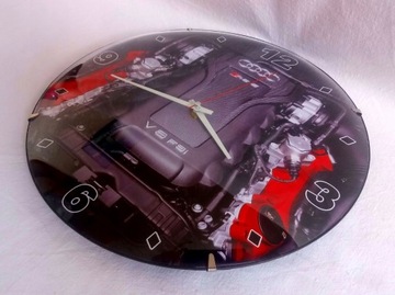 Часы с вашим фото Логотип волонтерской пожарной охраны Герб