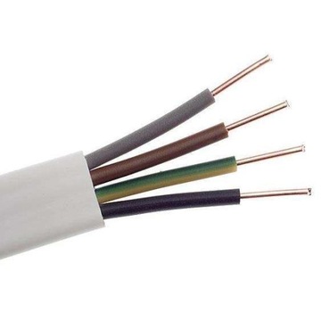 Kabel przewód YDYp 4x1 750V płaski 100m G-106473
